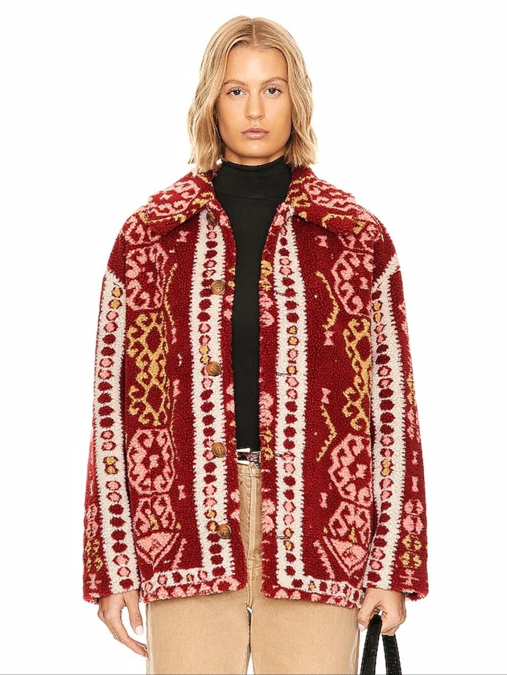 MOTHER The Warm Fuzzy Jacket in Snug As A Bug In A Rug